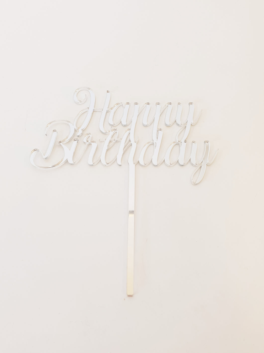 Special Extras : Happy Birthday Topper (silver)