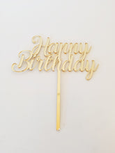 Load image into Gallery viewer, Special Extras : Happy Birthday Topper (gold)
