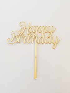 Special Extras : Happy Birthday Topper (gold)