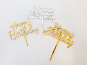 Special Extras : Happy Birthday Topper (gold)