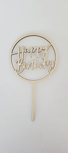 Special Extras : Happy Birthday Topper (wooden)